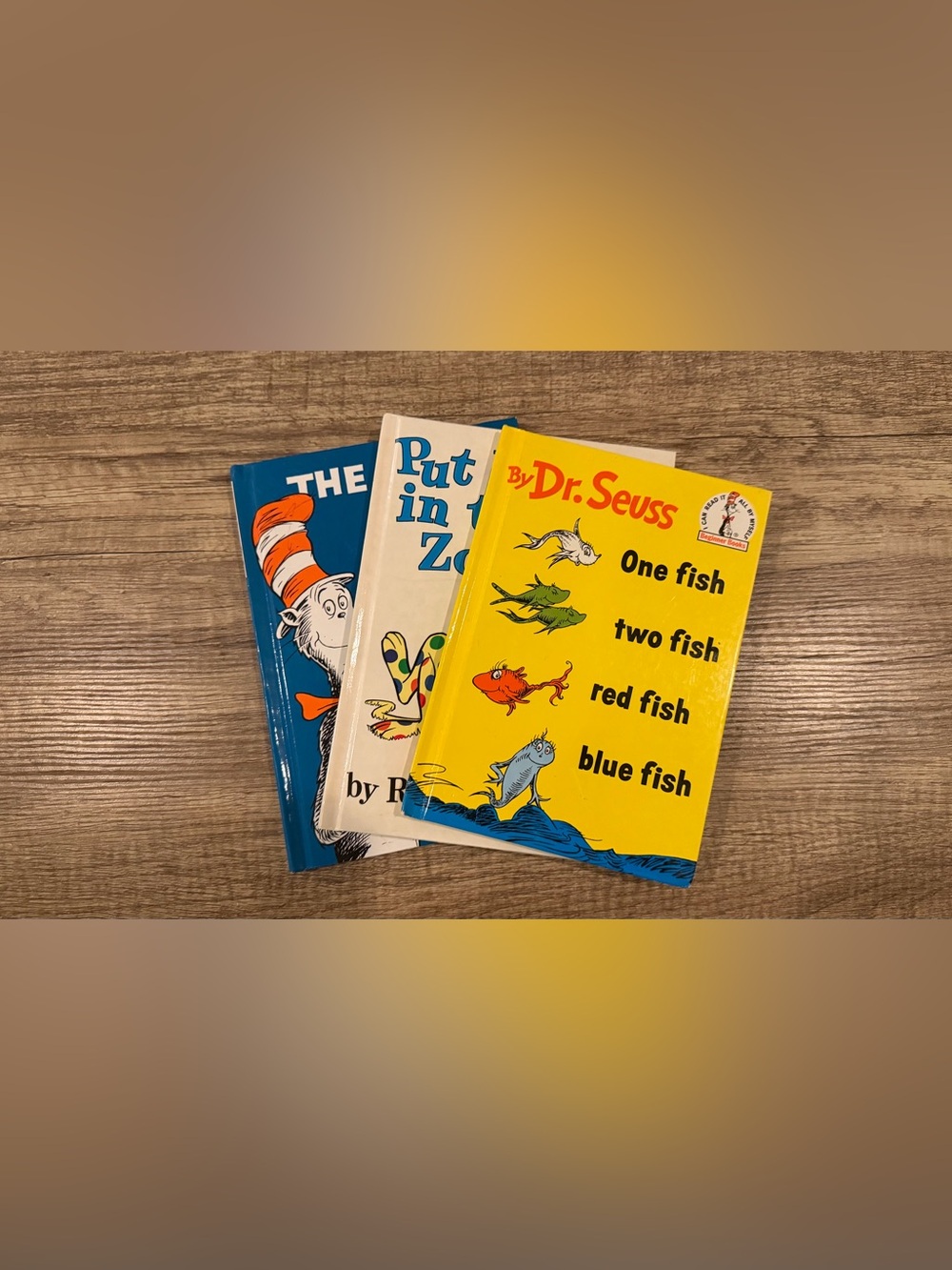 Dr. Seuss Classic Book Bundle, Cat in the Hat, 1 Fish 2 Fish & Put Me in the Zoo